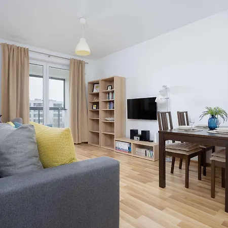 Bright With Parking Near The Pge National Stadium By Renters Apartment Warsaw